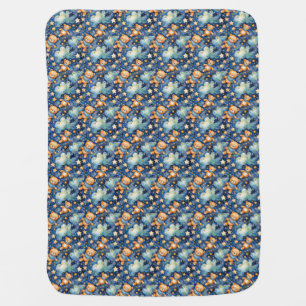 Cute Bear and Moon Design Baby Blanket