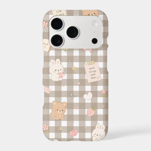 Cute bear and rabbit 🐰 iPhone 17 pro case