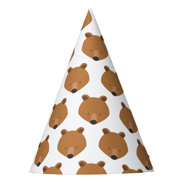Cute Bear Animal Party Hat (Front)