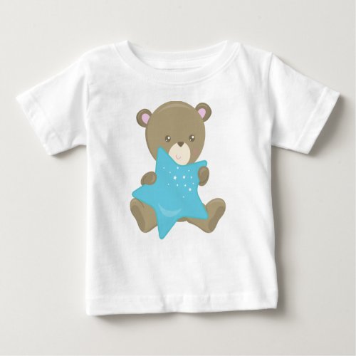 Cute Bear Baby Bear Little Bear Bear With Star Baby T_Shirt