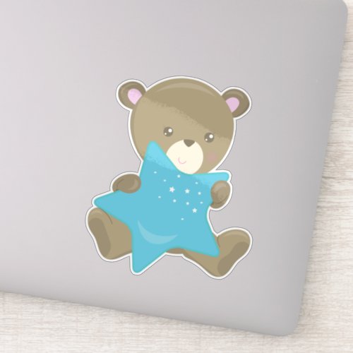 Cute Bear Baby Bear Little Bear Bear With Star Sticker