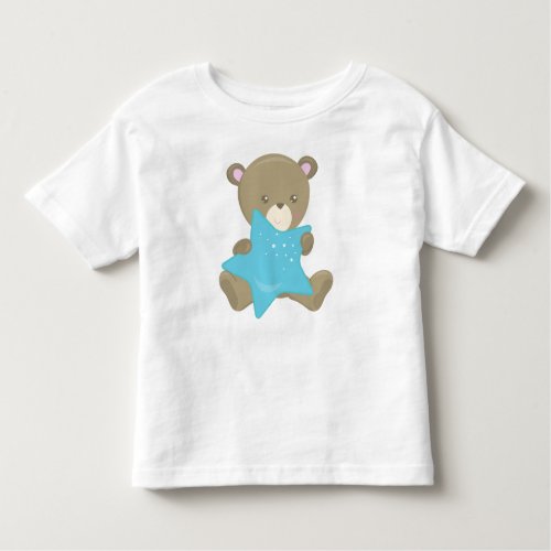 Cute Bear Baby Bear Little Bear Bear With Star Toddler T_shirt