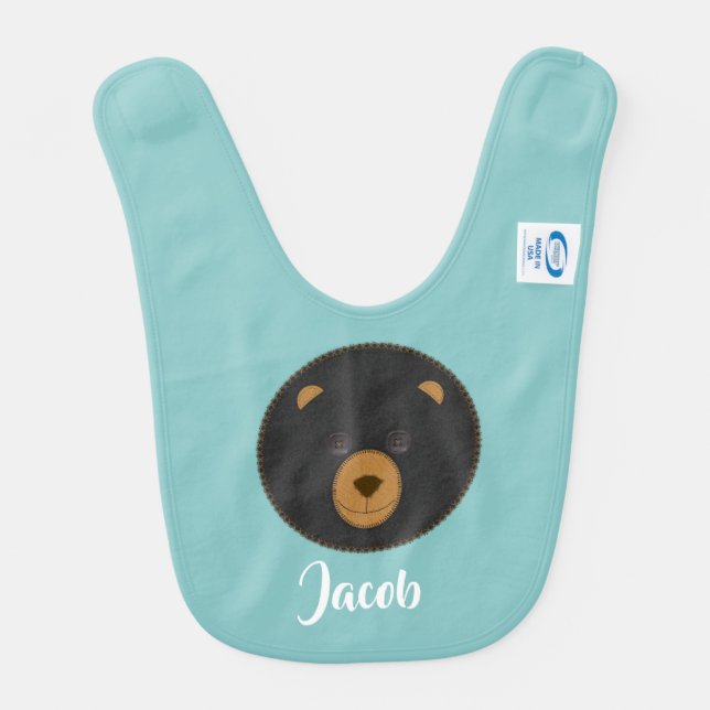 Cute Bear Baby Bib (Back)