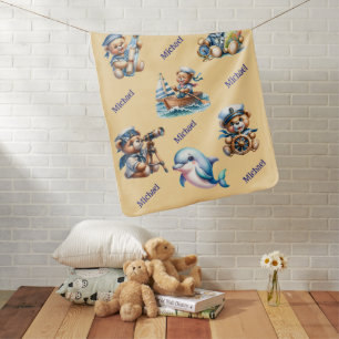 Cute Bear Baby Blanket