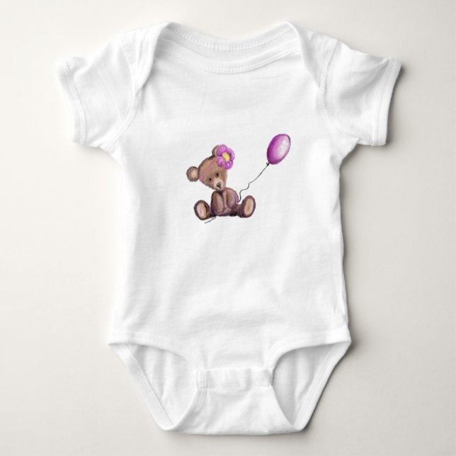 Cute Bear Baby Bodysuit (Front)