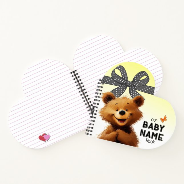 Cute Bear Baby Name Book (Inside)