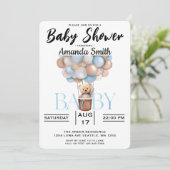 Cute Bear Baby Shower Invitation (Standing Front)