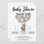 Cute Bear Baby Shower Invitation (Front/Back)