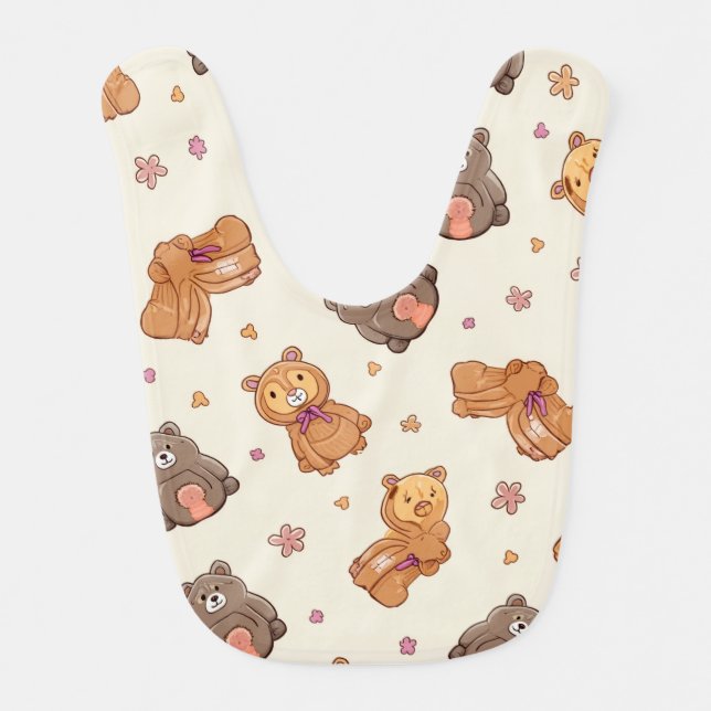 Cute bear bib (Front)