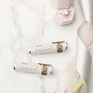 Cute Bear, Brown Balloons, First Birthday Breath Savers® Mints