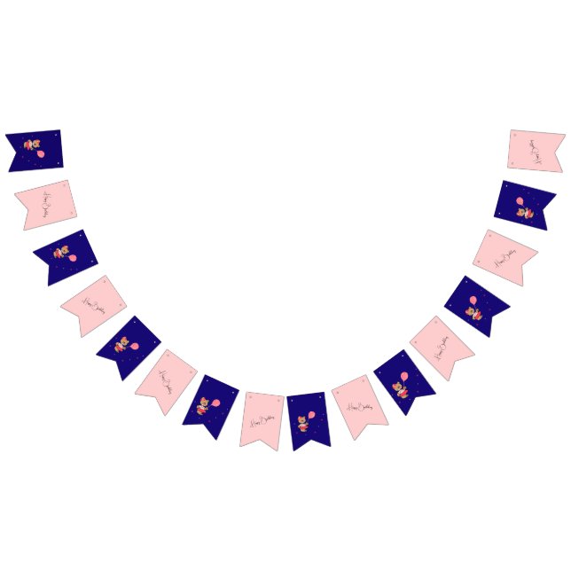 Cute bear bunting banner (All)