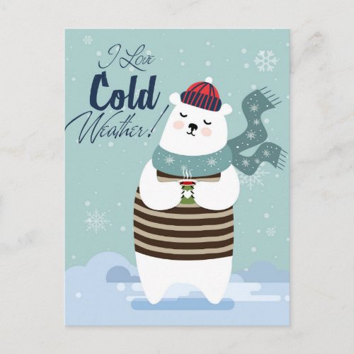 Cute  Bear Calendar Postcard