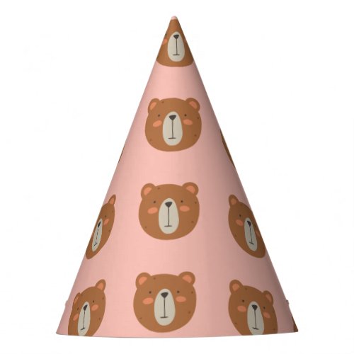 Cute Bear colorful  party hat