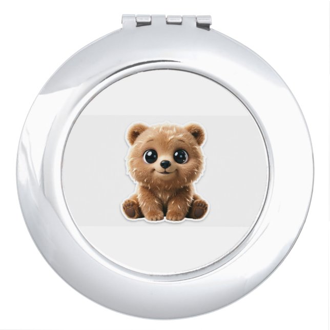 Cute Bear Compact Mirror (Front)