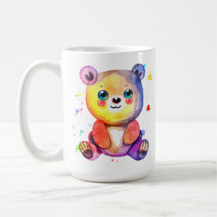 Cute Bear Cool Teddy positive Coffee Mug