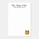 Cute Bear Cub Personalized Note Pad