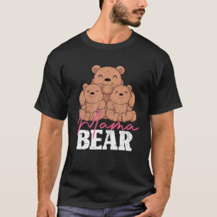 Cute Bear Cubs Bear Family Animal Mom Mommy Mama B T-Shirt