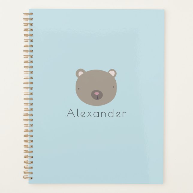 Cute Bear Custom Planner (Front)