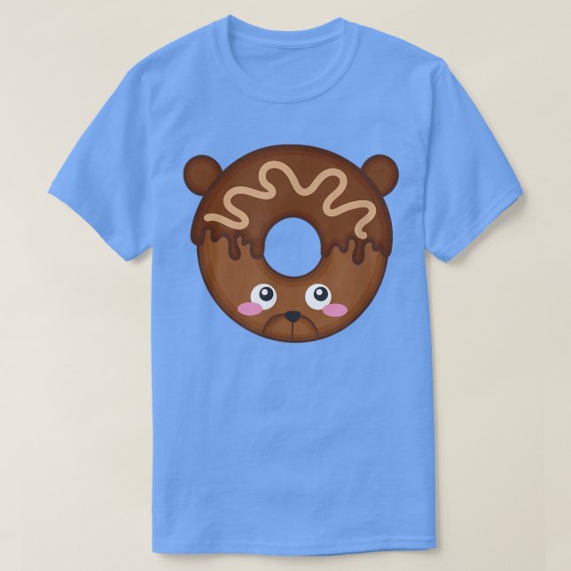 Cute Bear Donut Grizzly Donuts Bears Anime 539  T-Shirt (Design Front)