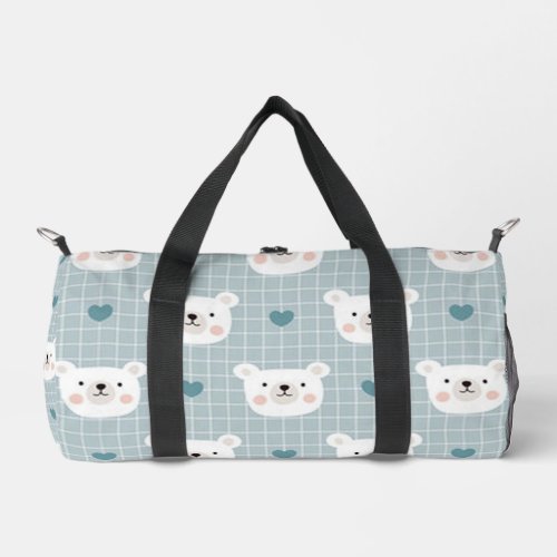 Cute Bear Duffle Bag