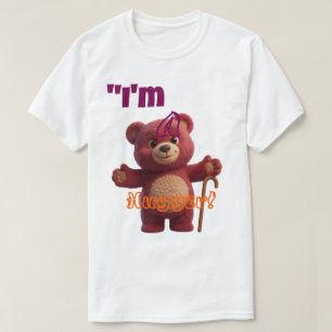 Cute Bear & Emoji Hugger T-Shirt   YOU NEED HUG ME