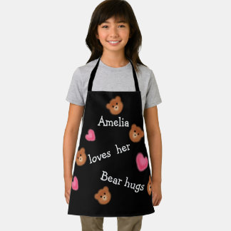 Cute Bear Hugs Personalized Apron
