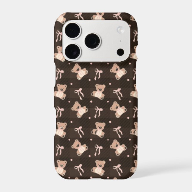 Cute bear 🐻  iPhone case (Back)
