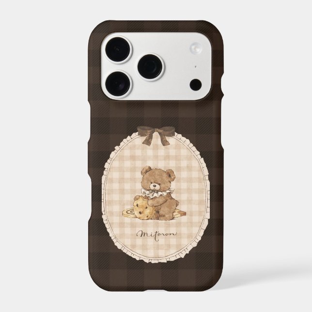 Cute bear 🐻  iPhone case (Back)