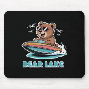 Cute Bear Lake Utah And Idaho For Adults And Kids Mouse Pad