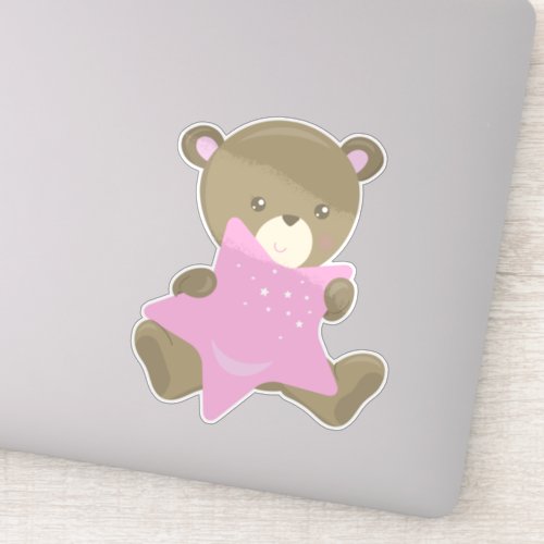 Cute Bear Little Bear Baby Bear Bear With Star Sticker