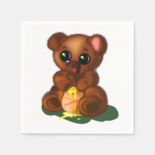 Cute Bear Napkins (Front)