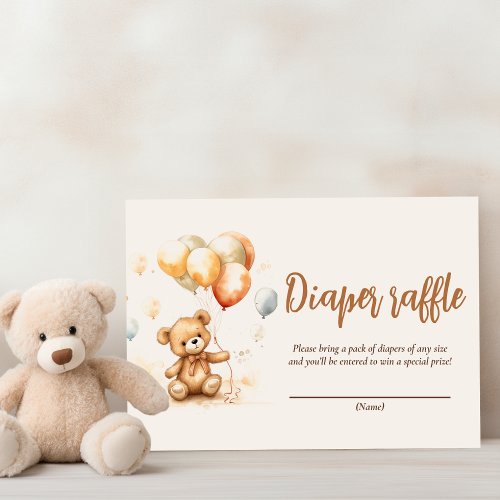 Cute Bear Neutral  Enclosure Card