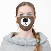 Cute Bear Nose Adult Cloth Face Mask (Worn)