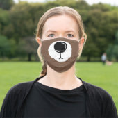 Cute Bear Nose Adult Cloth Face Mask (Outside)