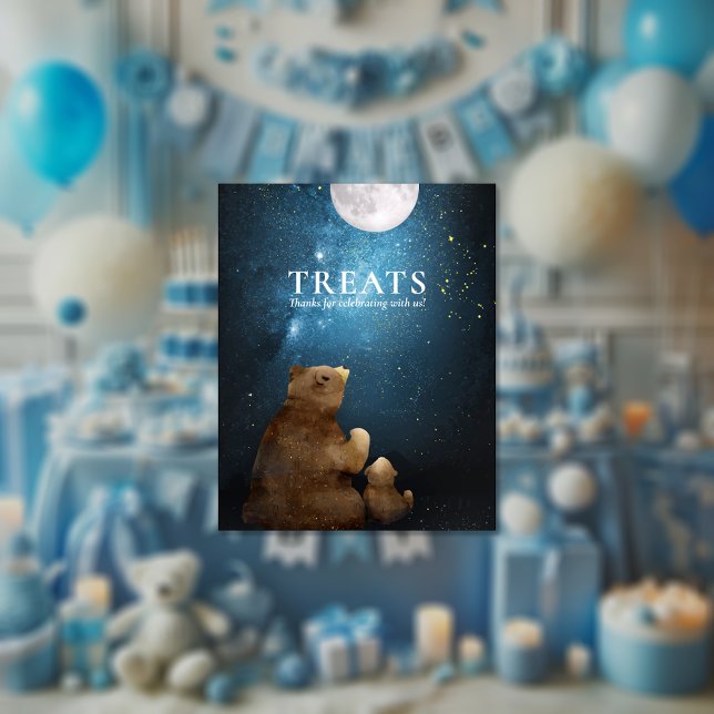Cute Bear Over The Moon Treats Poster (Creator Uploaded)