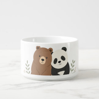  Cute Bear & Panda Neurodiversity Inclusion T-Shir Bowl