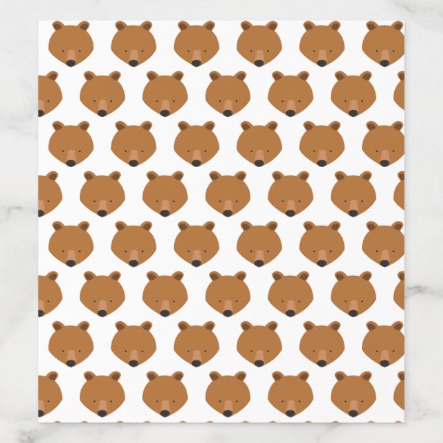 Cute Bear Pattern Animal Envelope Liner (Design)