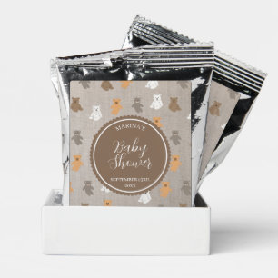 Cute Bear Pattern Baby Shower Coffee Drink Mix