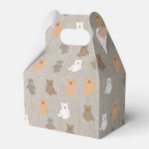 Cute Bear Pattern Favor Boxes