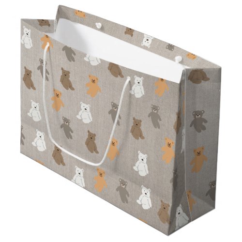 Cute Bear Pattern  Large Gift Bag