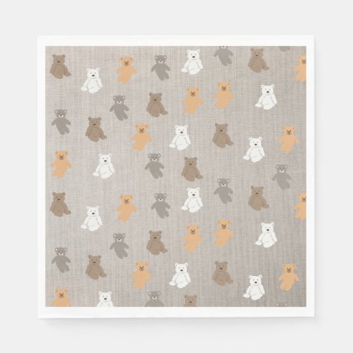 Cute Bear Pattern  Napkins