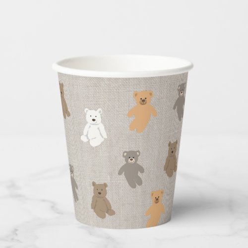 Cute Bear Pattern  Paper Cups