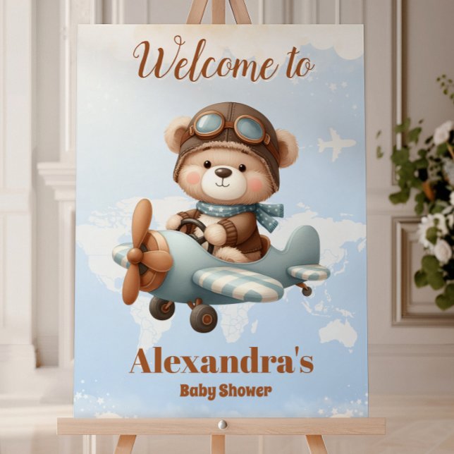 Cute Bear Plane Adventure Begins Foam Board (Creator Uploaded)