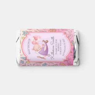 Cute bear plane Baby Shower Chocolate Hershey's Miniatures