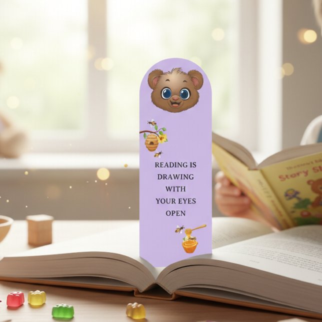 Cute Bear Reading Quote for Children Bookmarks (Creator Uploaded)