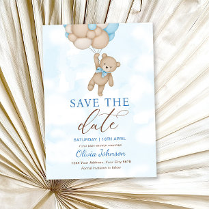 Cute Bear Save the Date Invitation