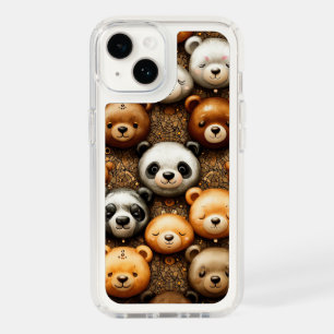 Cute Bear Silicone Phone Case – Clear Animal Cover