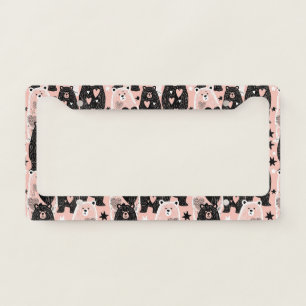 Cute Bear - Soft Pastel Woodland (4) License Plate Frame