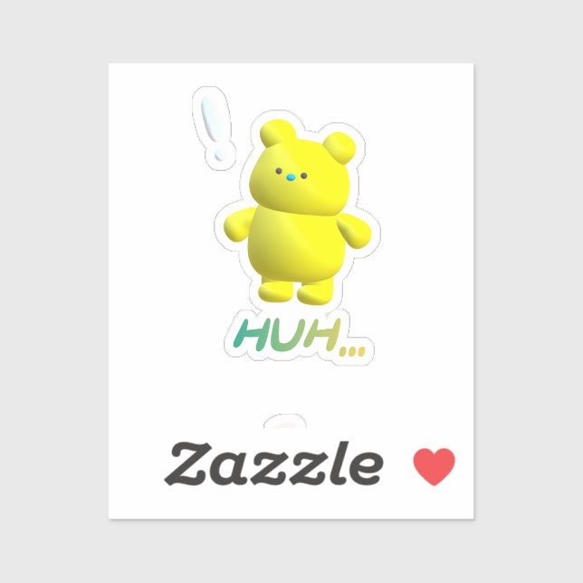 cute bear sticker (Sheet)