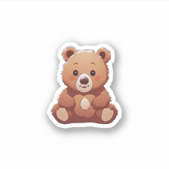 cute bear sticker (Front)
